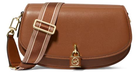 michael kors md messenger|Mila Medium Leather Messenger Bag .